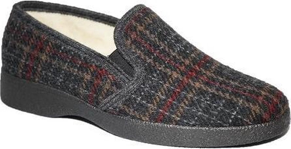 Texla Scheerwol Ruitpantoffel 50204/L Zwart 6 Zwart 6 Maat.  39