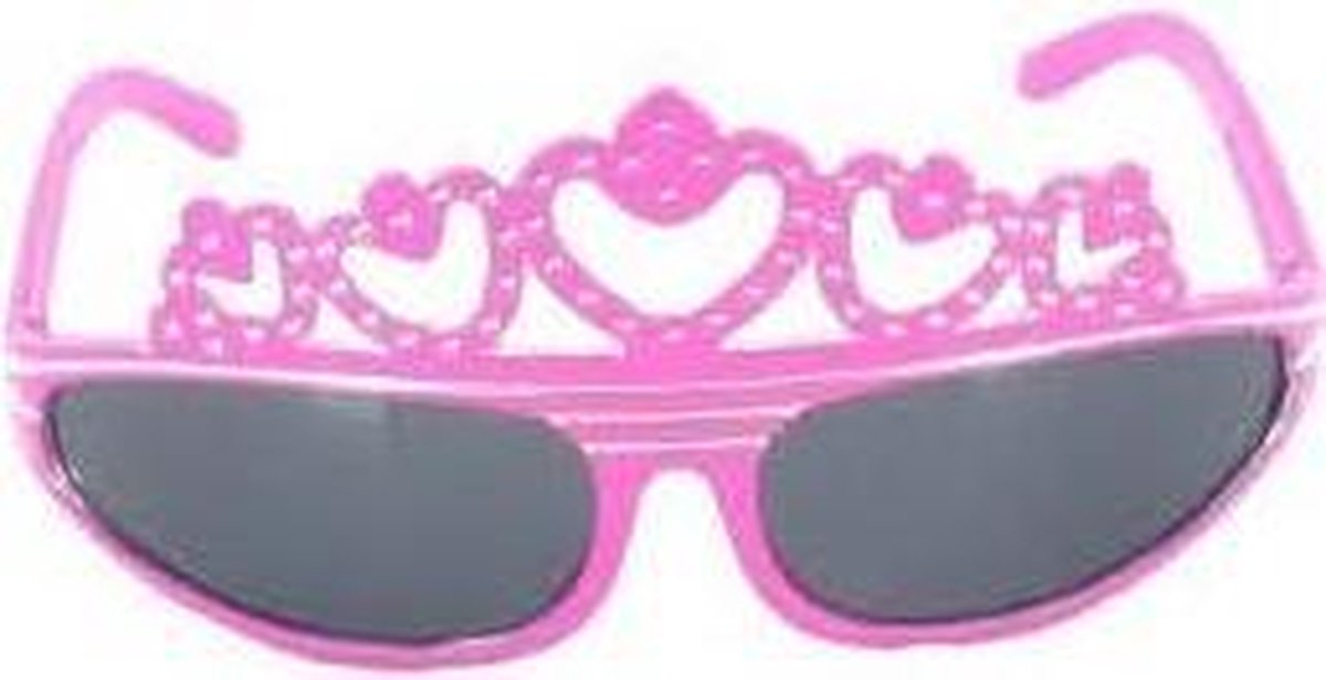 Kroontjes bril pink