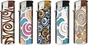 Tobaliq Elektronische Piezo Aansteker "Floral" Designs (5 Stuks)