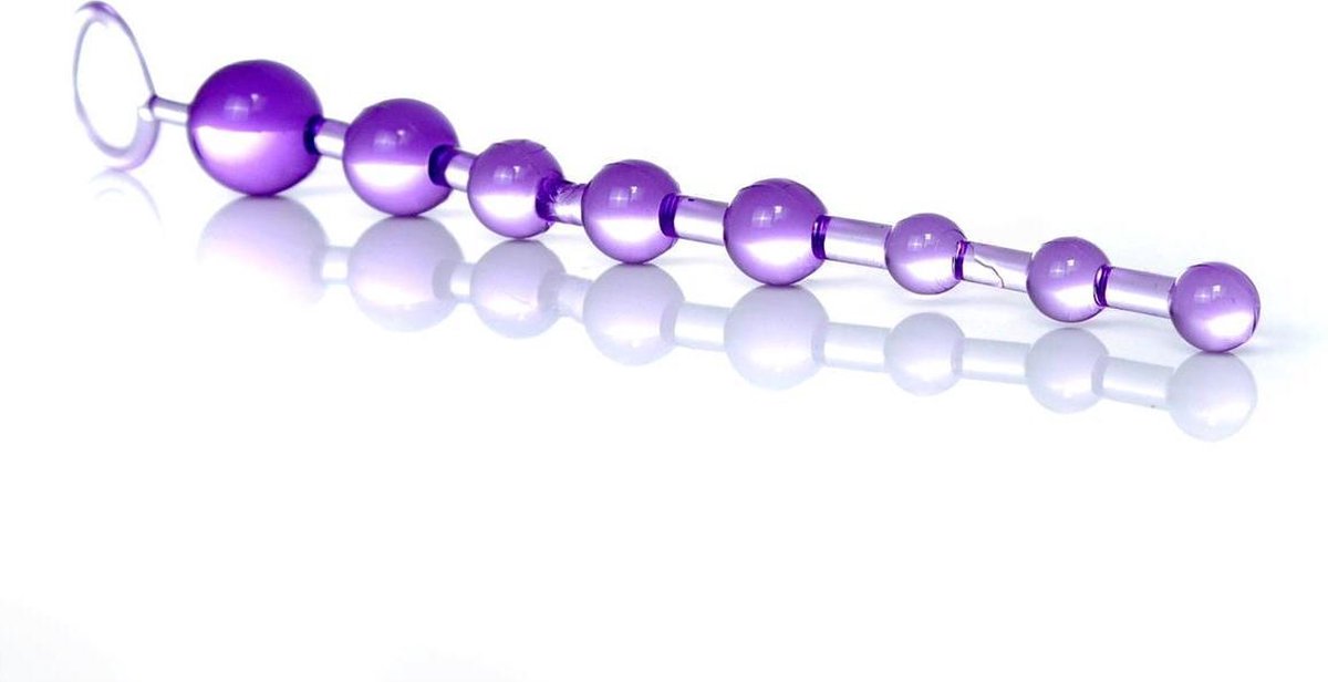 Anale Kettting - Jelly Anal - 10 Beads Paars