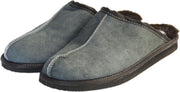 Schapenvacht pantoffels - Lamsvacht heren slippers - Grijs - Maat 37