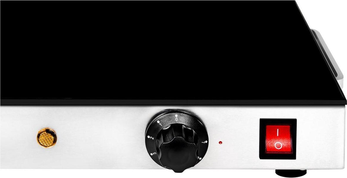 Royal Catering Warmhoudplaat - 260 watt - Glazen Oppervlak