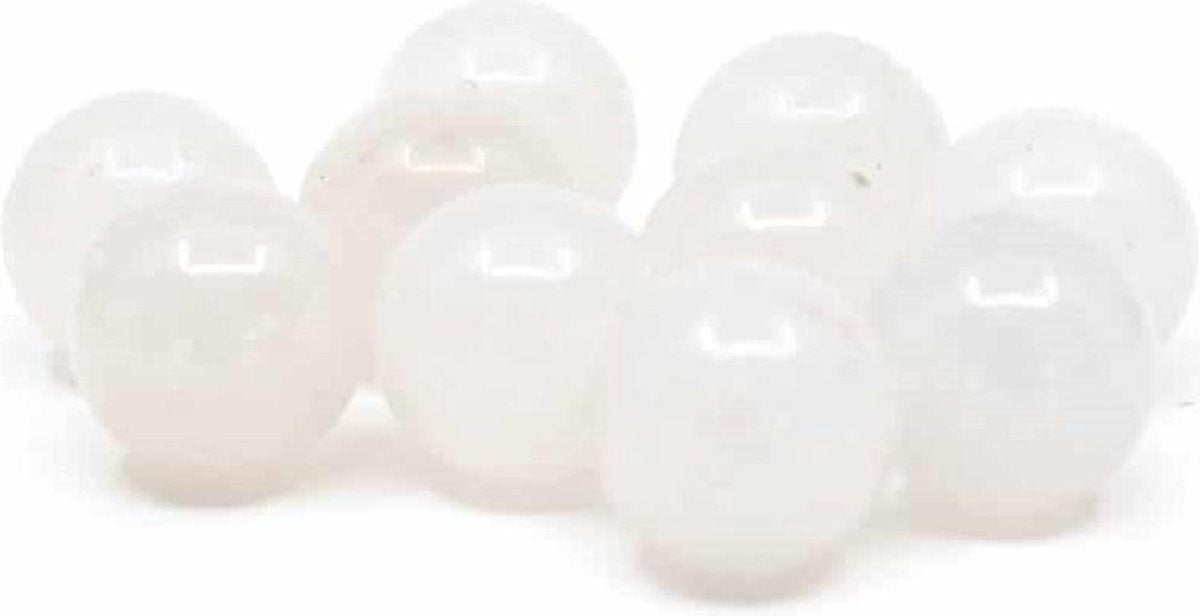 Edelsteen Losse Kralen Witte Jade – 10 stuks (12 mm)