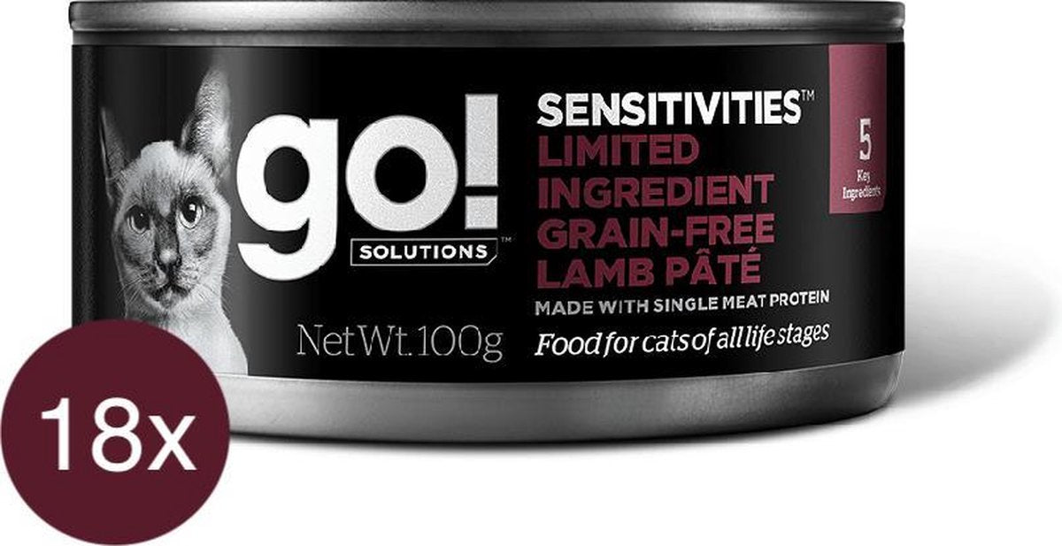 GO! SOLUTIONS SENSITIVITIES LIMITED INGREDIENT Graanvrije lamspaté 18x