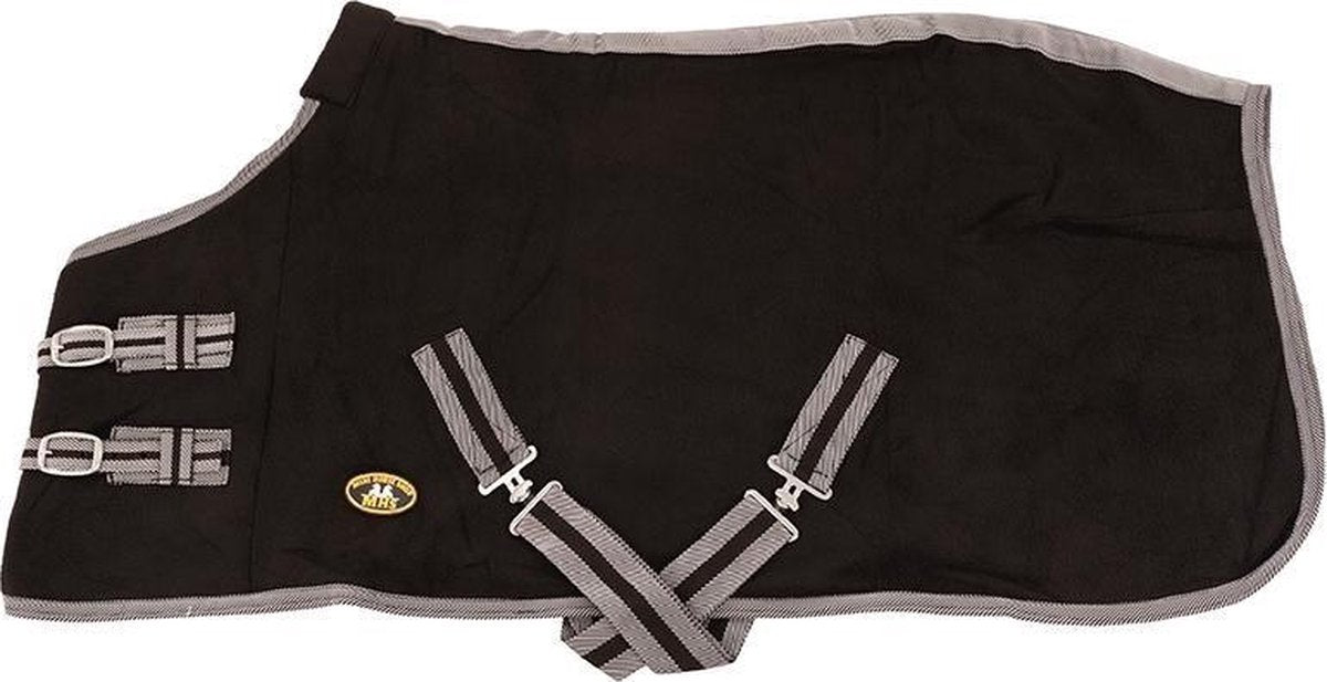 MHS Fleecedeken Happy Plus black 145cm