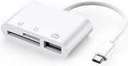 USB-C Camera connection kit 3 in 1 voor iPad Pro & andere apparaten met USB-C aansluiting / USB / MICRO SD