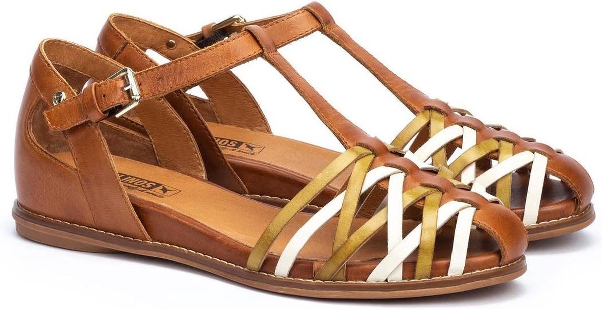 Pikolinos TALAVERA W3D Brandy - dames sandaal -lichtbruin - maat 42
