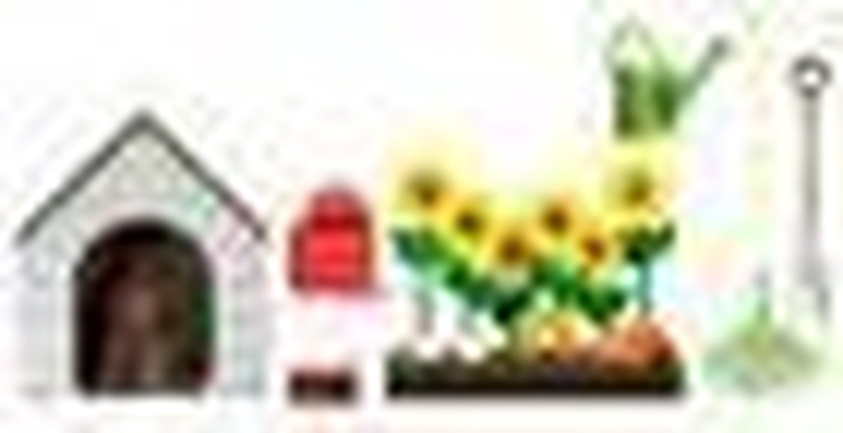 Lundby Smaland poppenhuis tuinset + hondenhok