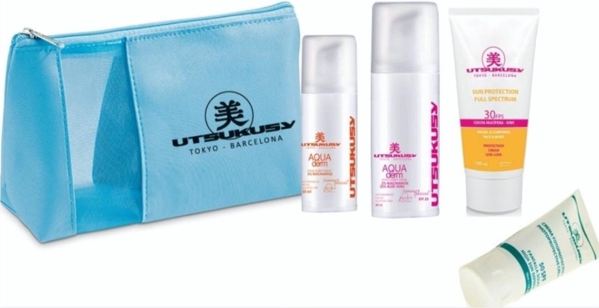 Utsukusy Summer edition Aquaderm set SPF 30 en SPF 50 body & Face - Summer special Aquaderm set