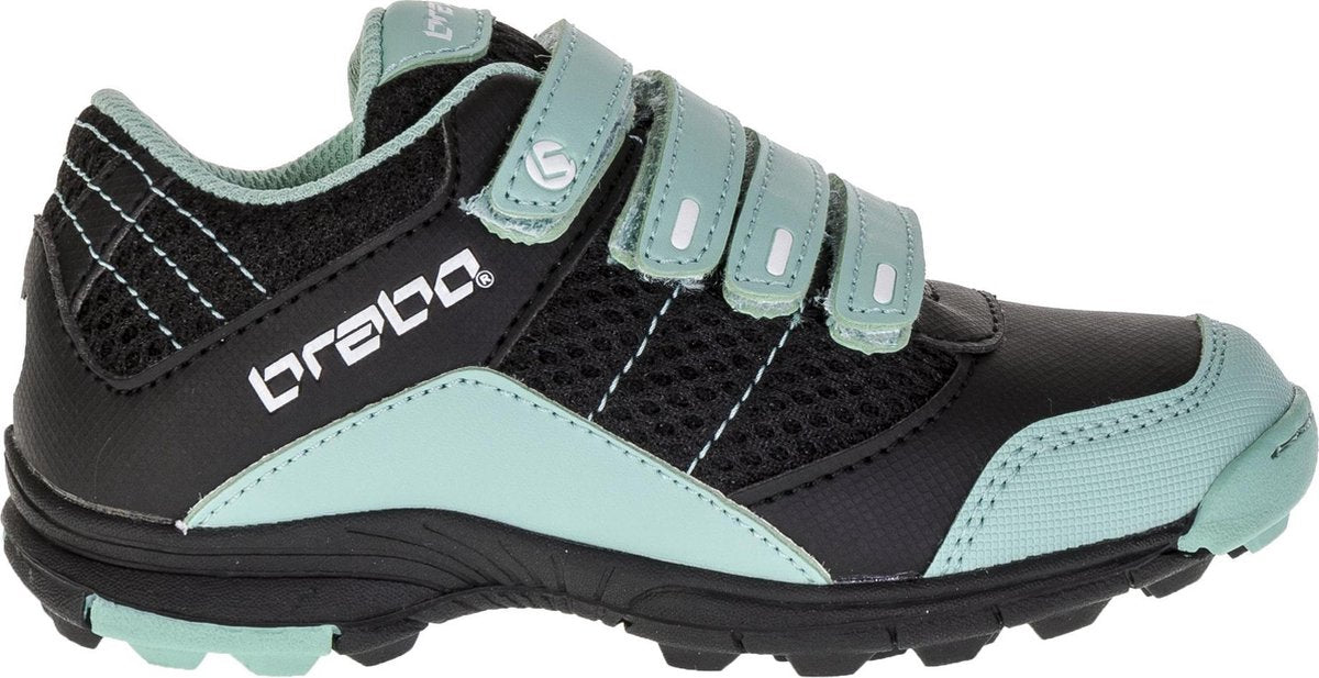 Brabo Velcro Hockeyschoen Junior Hockeyschoenen - Maat 28 - Unisex - zwart/blauw