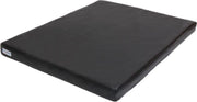 Benchkussen Leatherlook zwart.-maat 6-120x75cm