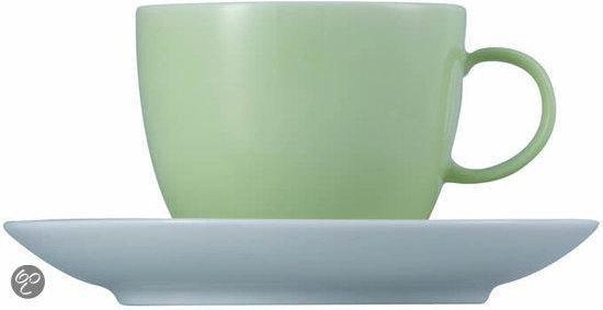 Thomas Sunny Day Pastel Green Koffiekop en -Schotel - 0