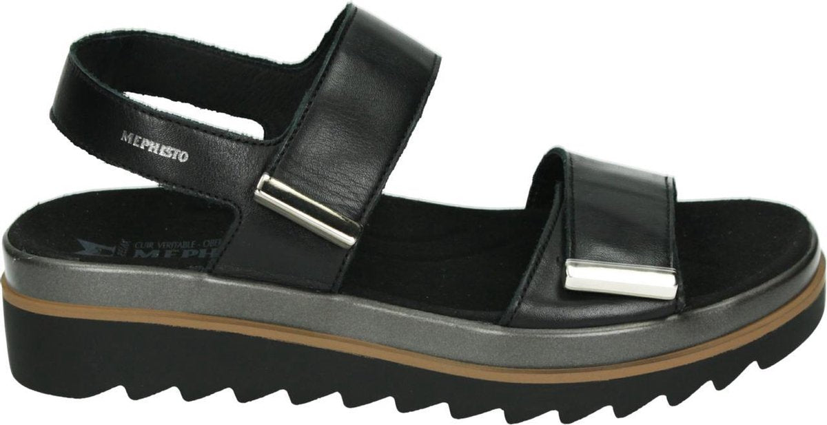 Mephisto DOMINICA SOFTY - Volwassenen Sandalen met hakDames Sandalen - Kleur: Zwart - Maat: 37
