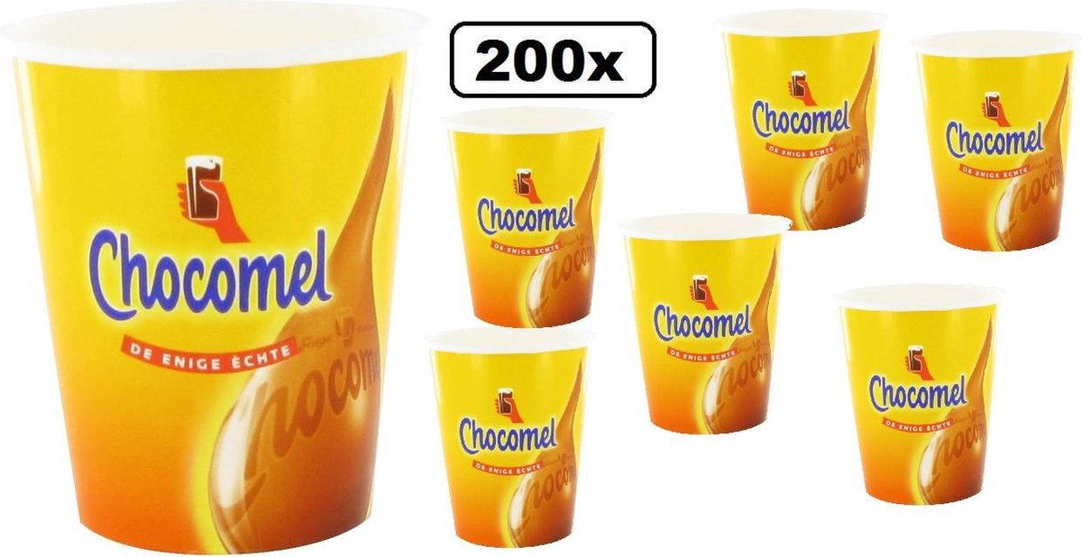 200x Chocomel beker karton 250 ml