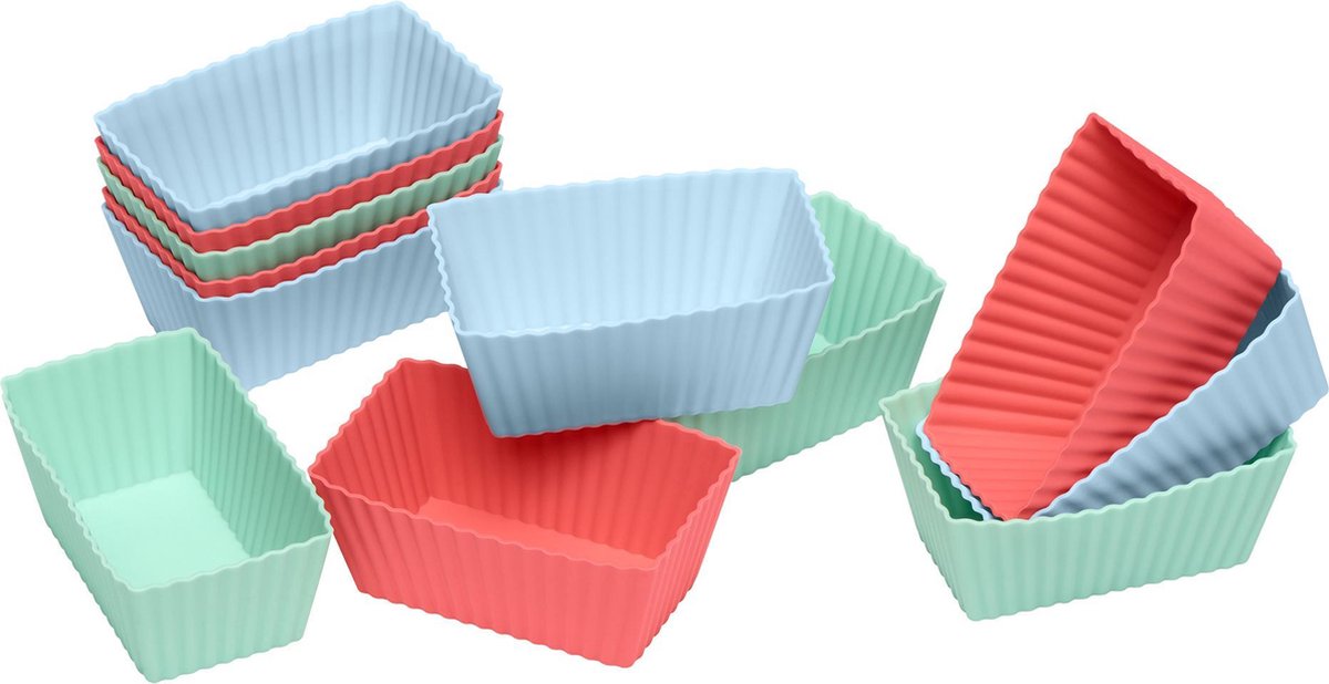 Lurch Flexiform 12 brownievormen - silicone - groen