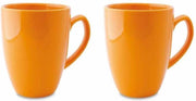 Mokken en bekers Joy - Keramiek - Oranje - 2 stuks - 350 ml