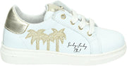 Clic! CL-9748 - Kinderen MeisjesLage schoenen - Kleur: Wit/beige - Maat: 35