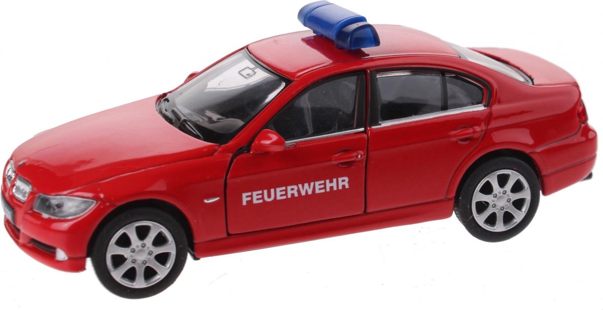 Welly Schaalmodel Nex Bmw Feuerwehr Die-cast Rood 11 Cm