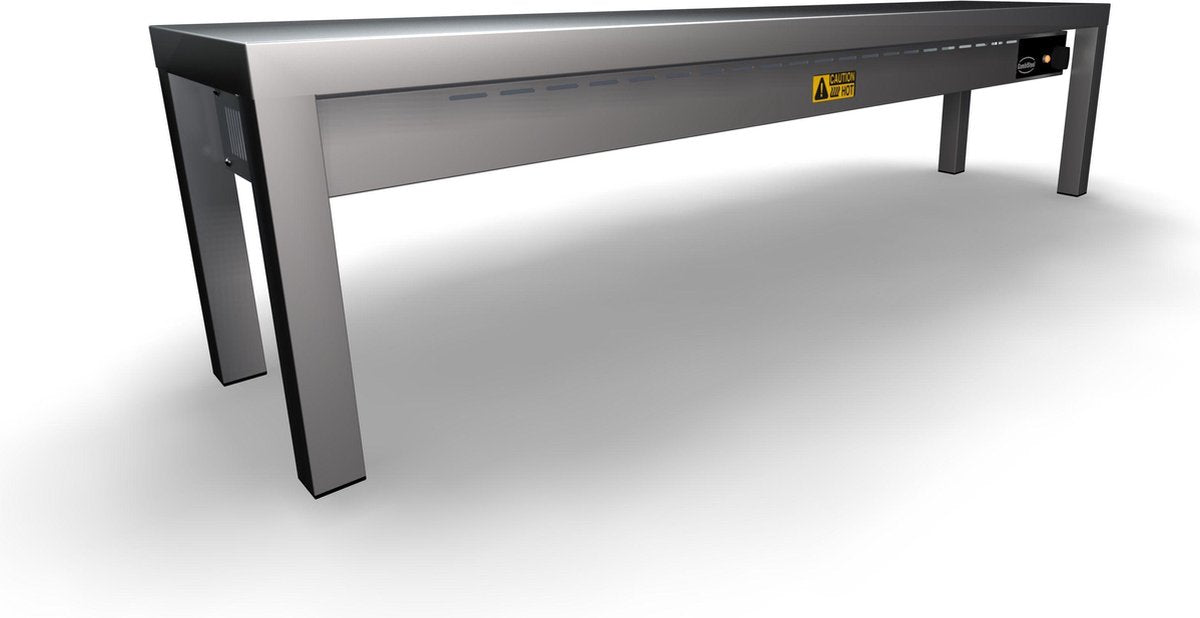 Professionele Combisteel Etagere Keramisch Verwamd 1 Niveau 1400
4 Heaters Ã€ 250W | 7020.0710 | Horeca