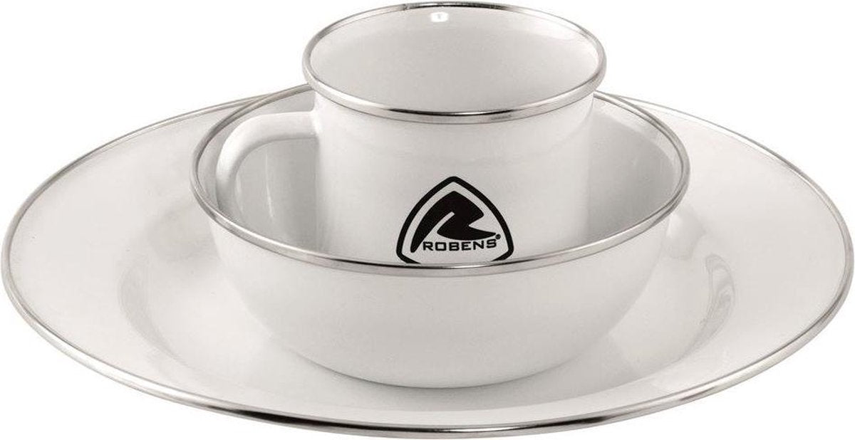 Tongass Emaille Servies Set 1 Persoons