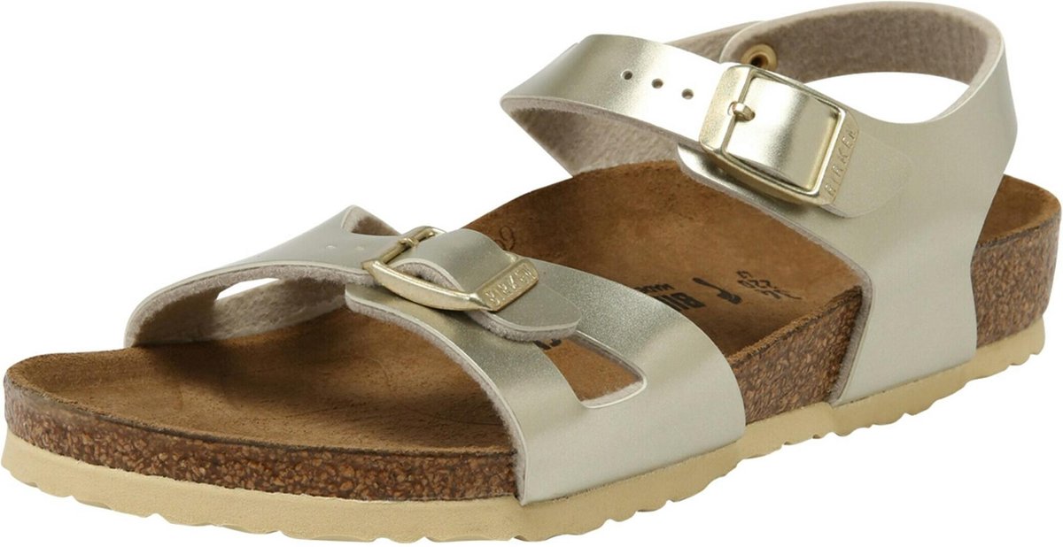 Birkenstock - Meisjes Sandalen Rio Kids Electric Metallic Gold - Goud - Maat 30