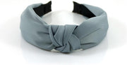 Haarband - Diadeem - Grijze kleur - effen - dameshaarband - silk look - Haarbanden zijn weer helemaal hot! Zo geef jij je look heel eenvoudig net dat beetje extra - Fashiongoodiez.nl