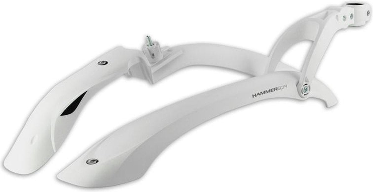 Simpla Spatbordenset Hammer-1 24 - 29 Inch Wit/zwart