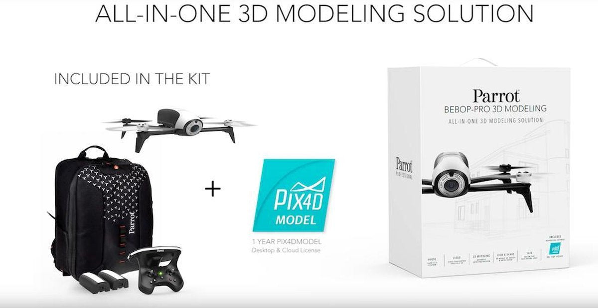Parrot BEBOP-PRO 3D modeling