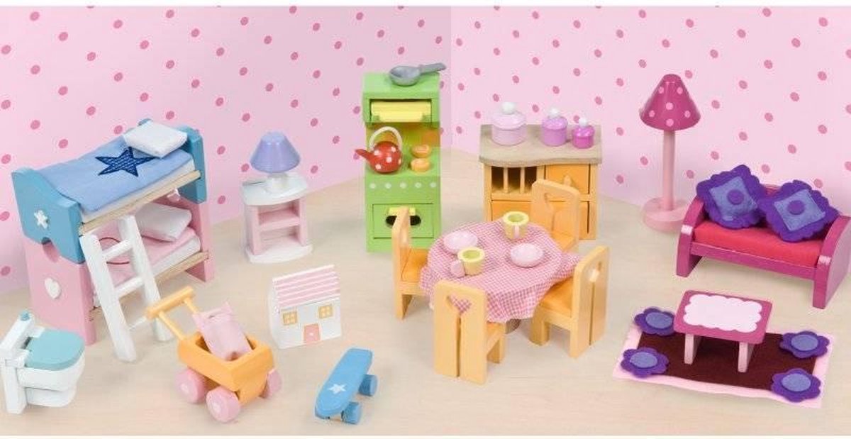 Le Toy Van Poppenhuismeubels Deluxe - Hout