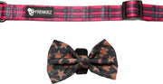 Frenkiez barkberry red halsband met kerst strik large