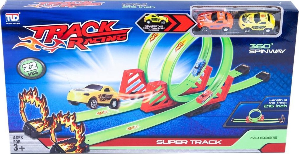 Track Racing Racebaan 548 cm + 2 Auto's