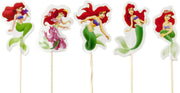De kleine zeemeermin Ariel | 24 stuks | cocktail prikker | cupcake decoratie | prikkers met versiering | taartversiering