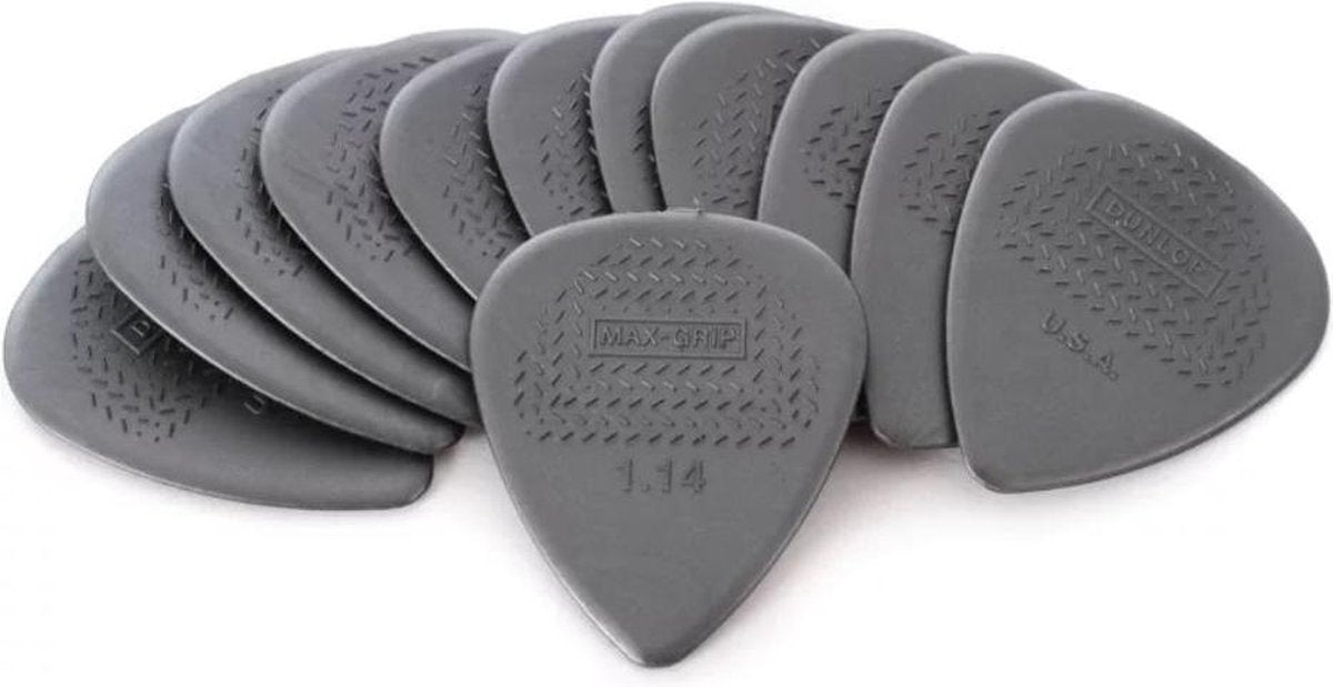 Dunlop Max-Grip Nylon Standard 1.14mm 12-Pack standaard plectrum