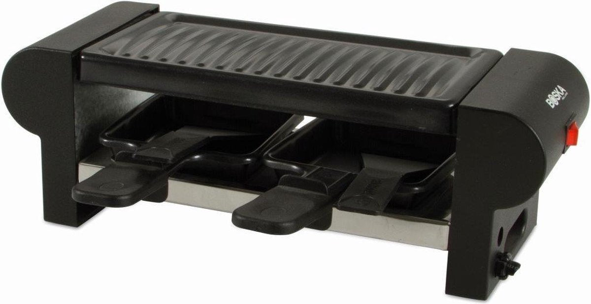 Boska Raclette Maxi 220V - voor Smelten en Grillen - 4 Personen - Zwart