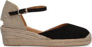 Unisa Cisca Espadrilles - Met Sleehak - Dames - Zwart - Maat 39