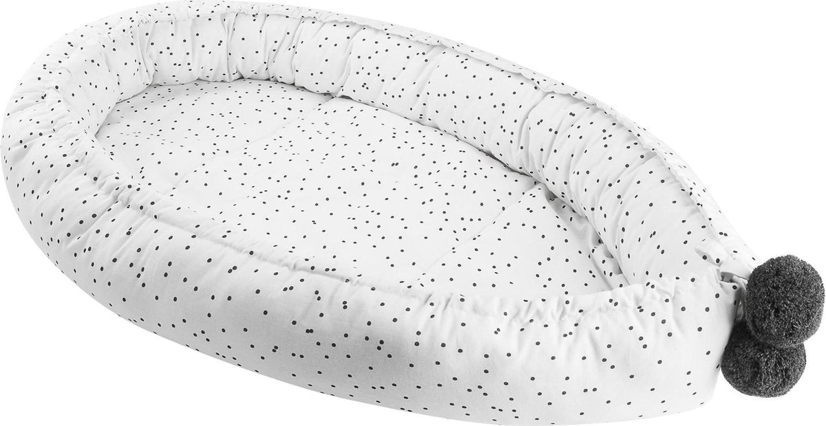 MyHummy® Baby Cocon - Zwarte stippen
