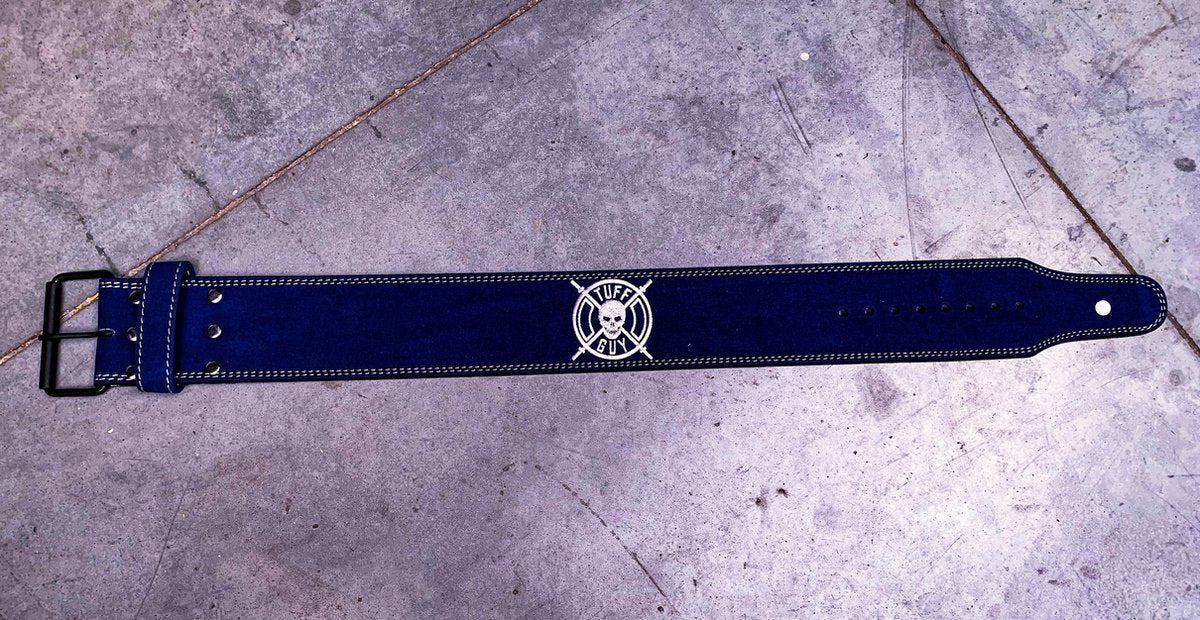 Blue Suede Lifting Belt