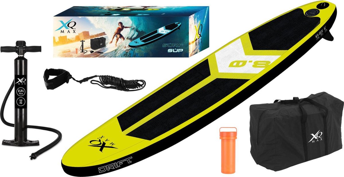 Relaxwonen - SUP Board voor kinderen - Sup & surf - Geel - Extra stevig