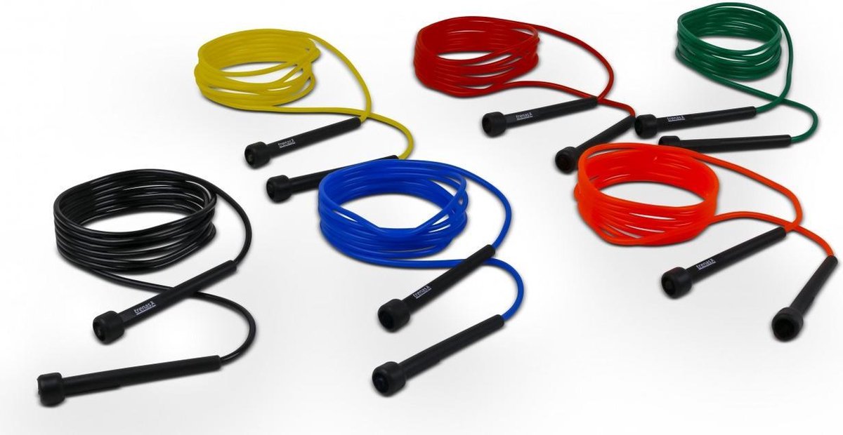 Trenas | Speedrope| Set van 6 Springtouwen | Mix kleuren |300 cm