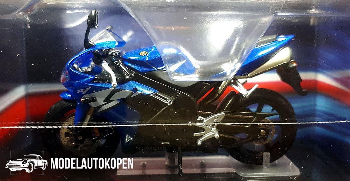Yamaha YZF-R1 (Blauw) (12 cm) 1/24 Atlas - Modelmotor - Schaalmodel - Model motor - Miniatuurmotor - Miniatuur motor