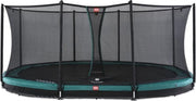 BERG Grand Favorit InGround Trampoline 520 met Safety Net Comfort - Groen