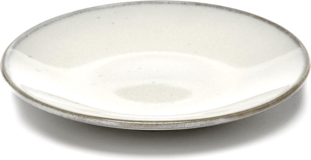 Serax Surface By Sergio Herman Espresso Kop Schoteltje Inku Wit D 12 cm H 1.6 cm