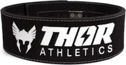 Thor Athletics - Powerlift Riem Zwart - Gewichthefriem - Lifting Belt - Krachttraining Accesscoires - Powerlifting - Bodybuilding - Deadlift - Squat - Maat (L)