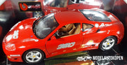 Ferrari 360 Modena Challenge (Rood) (30 cm) 1/18 Bburago - Modelauto - Schaalmodel - Model auto - Schaal model - Miniatuurauto - Miniatuur autos