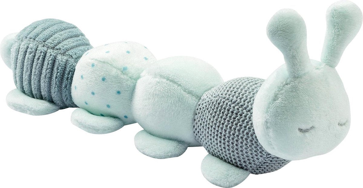 Nattou Rups Lapidou - Activiteiten Knuffel - 26 cm - Groen