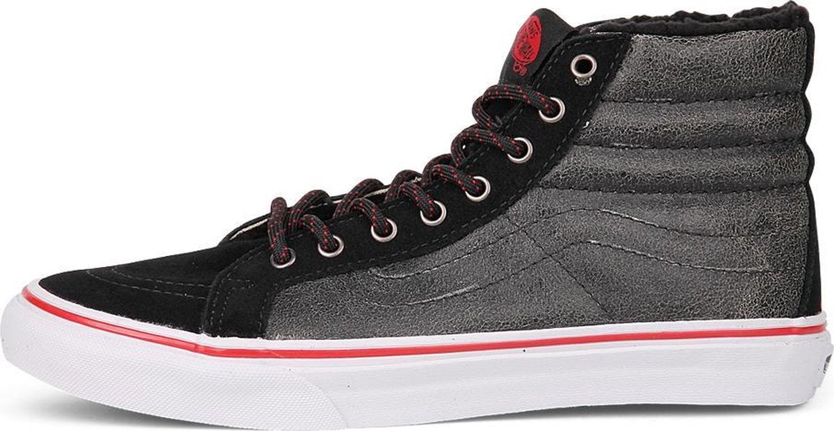 Vans - Dames Sneakers Vans Sk8-Hi Slim Cracked - Zwart - Maat 36 1/2