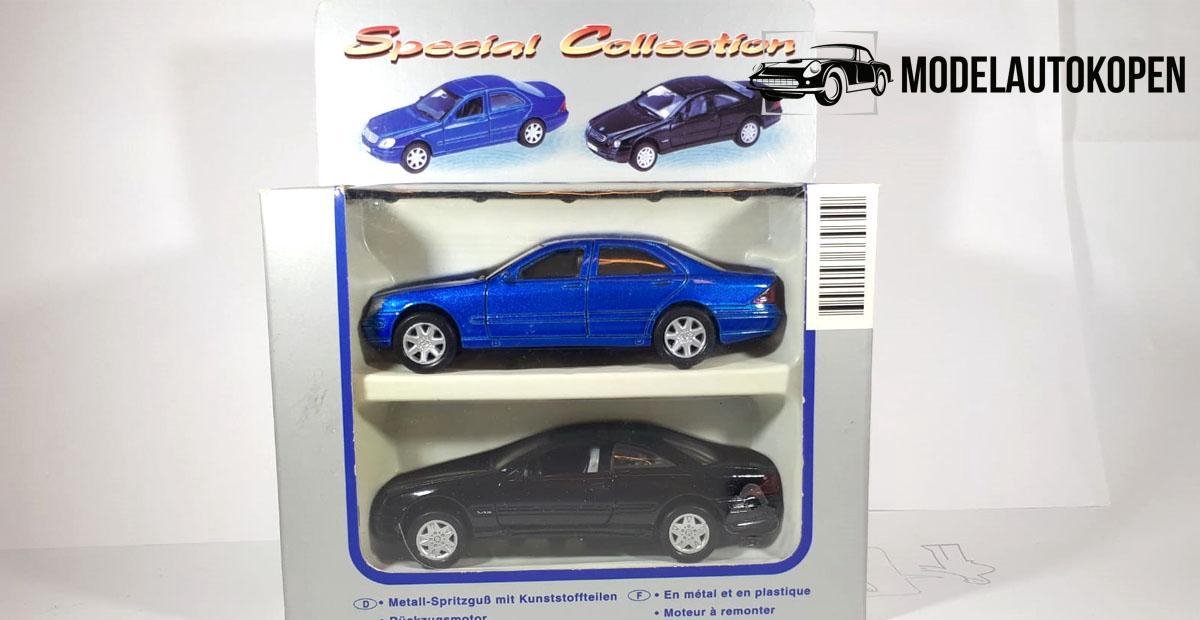 Mercedes S-Class en Mercedes CL600 - Special Collection 1/38 - Modelauto - Schaalmodel - Model auto - Schaal model - Modelauto set - Cadeau set - Kerstcadeau Sinterklaascadeau voor kinderen