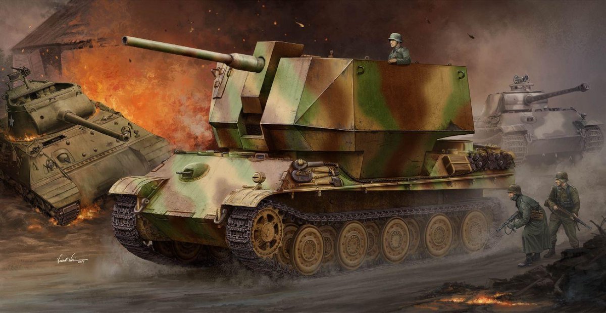 Military Flakpanther with 8.8mm Flak 36/37