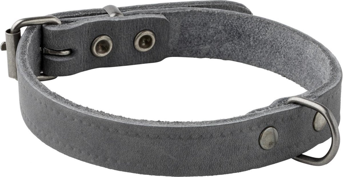 Adori Halsband Vetleder Met Print Grijs - Hondenhalsband - 14mmx35 cm