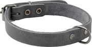Adori Halsband Vetleder Met Print Grijs - Hondenhalsband - 14mmx35 cm